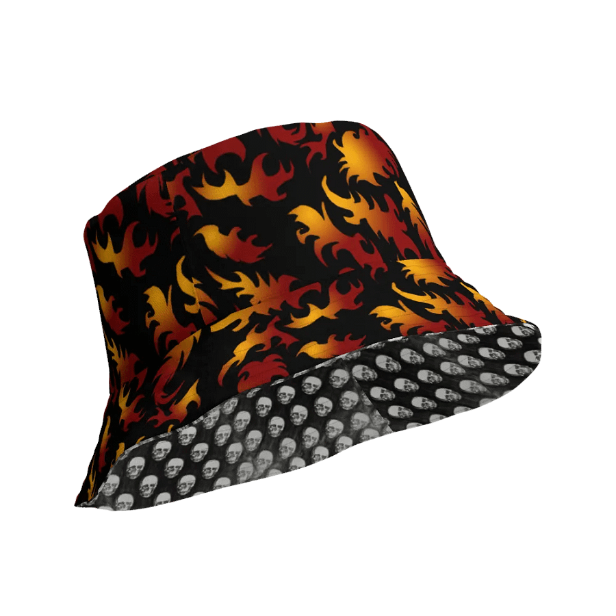Skulls and Flames Buckethat product image (10)