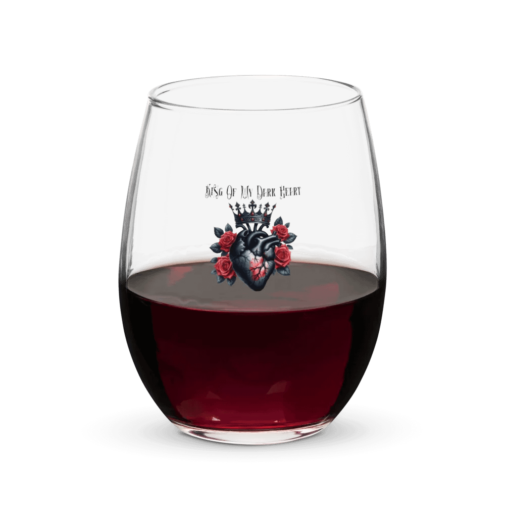 KING OF MY DARK HEART WINE GLASS product image (5)