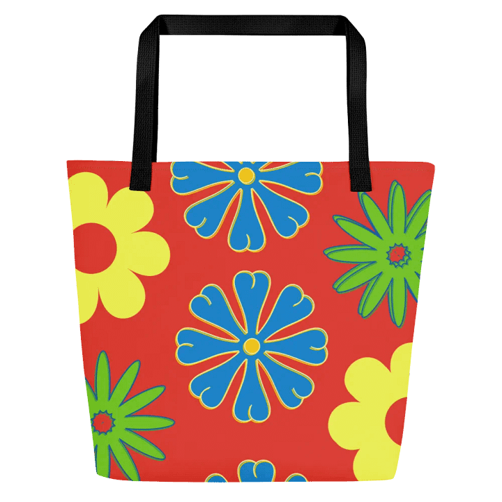 Bright and Whimsy Flowered Tote Bag product image (1)