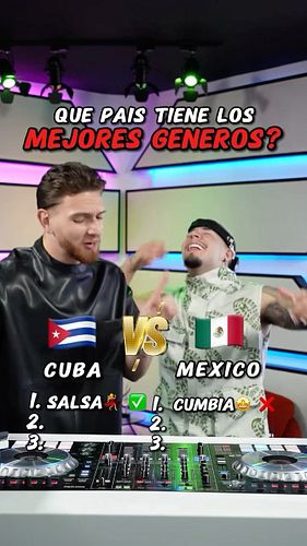 Decidir entre estos dos países no fue nada fácil 😔 Quién tiene los mejores géneros musicales, México o Cuba? Comentalo! ⬇️

....
