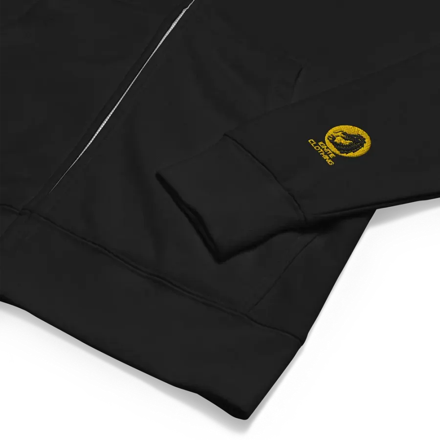 "Death is inevitable" Embroidered Zip Hoodie product image (2)