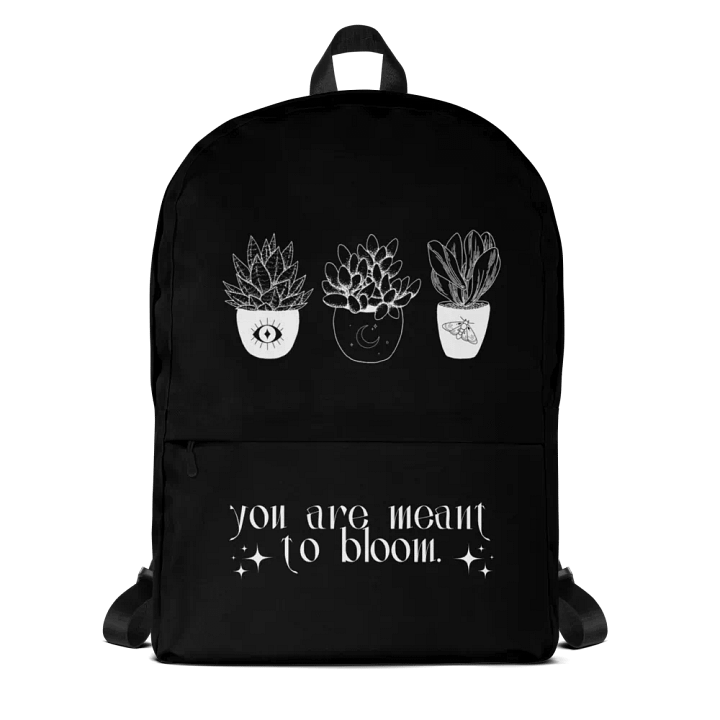 Whimsical Plant Motif Backpack product image (1)