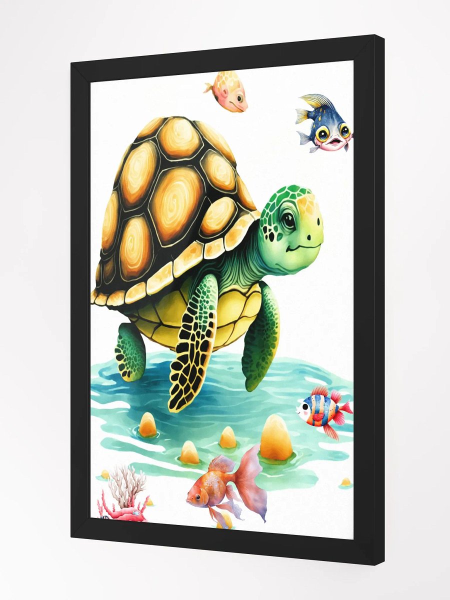 Underwater Harmony - Turtle and Fish Wall Art product image (9)