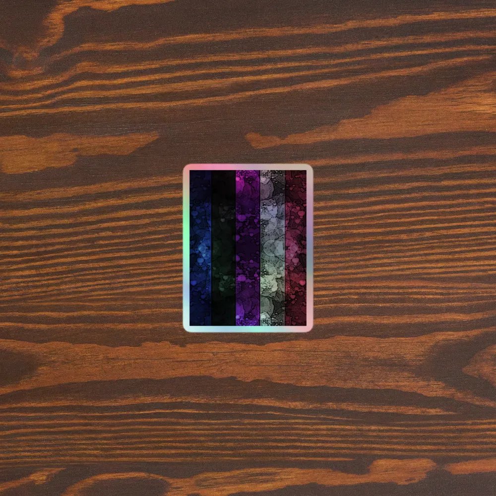 Genderfluid Pride Flag Sticker (Textured Variation) product image (5)