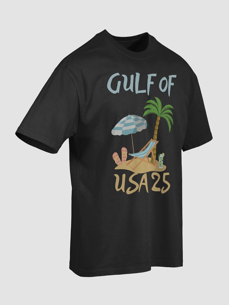 Gulf of USA 25 Beach Scene Oversized Faded T-Shirt product image (7)