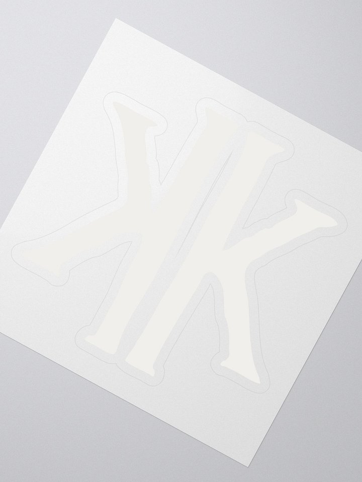 White Logo Sticker product image (2)