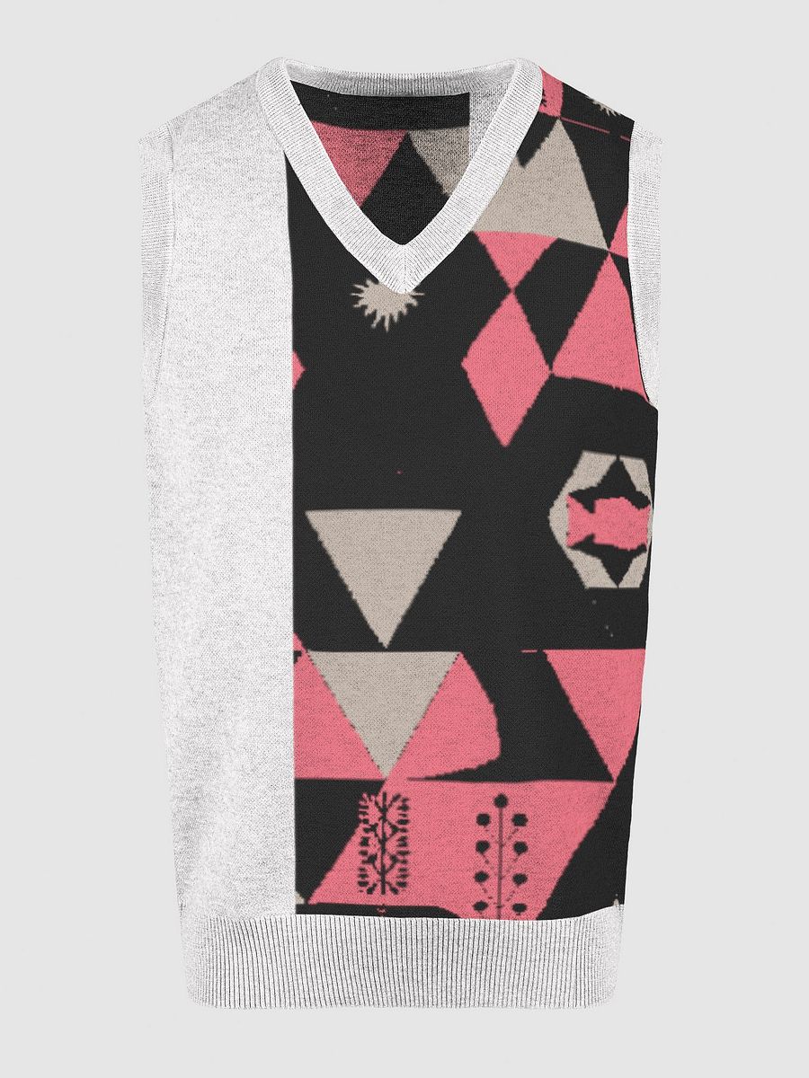 WINTER Geo Chic Knit V-Neck Vest product image (3)