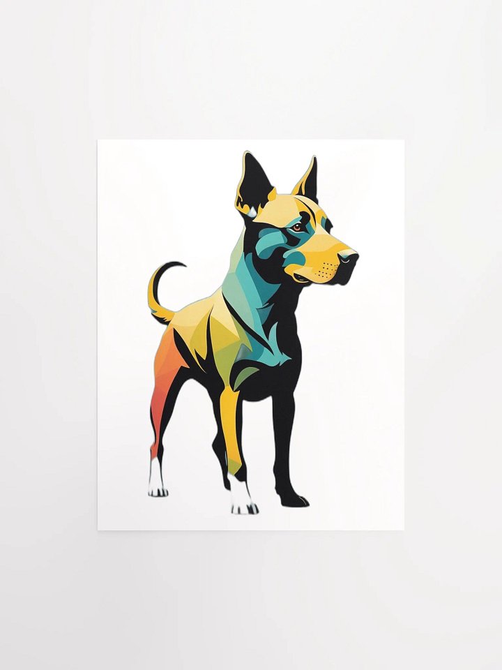 Geometric Canine Dreamscape Poster product image (1)