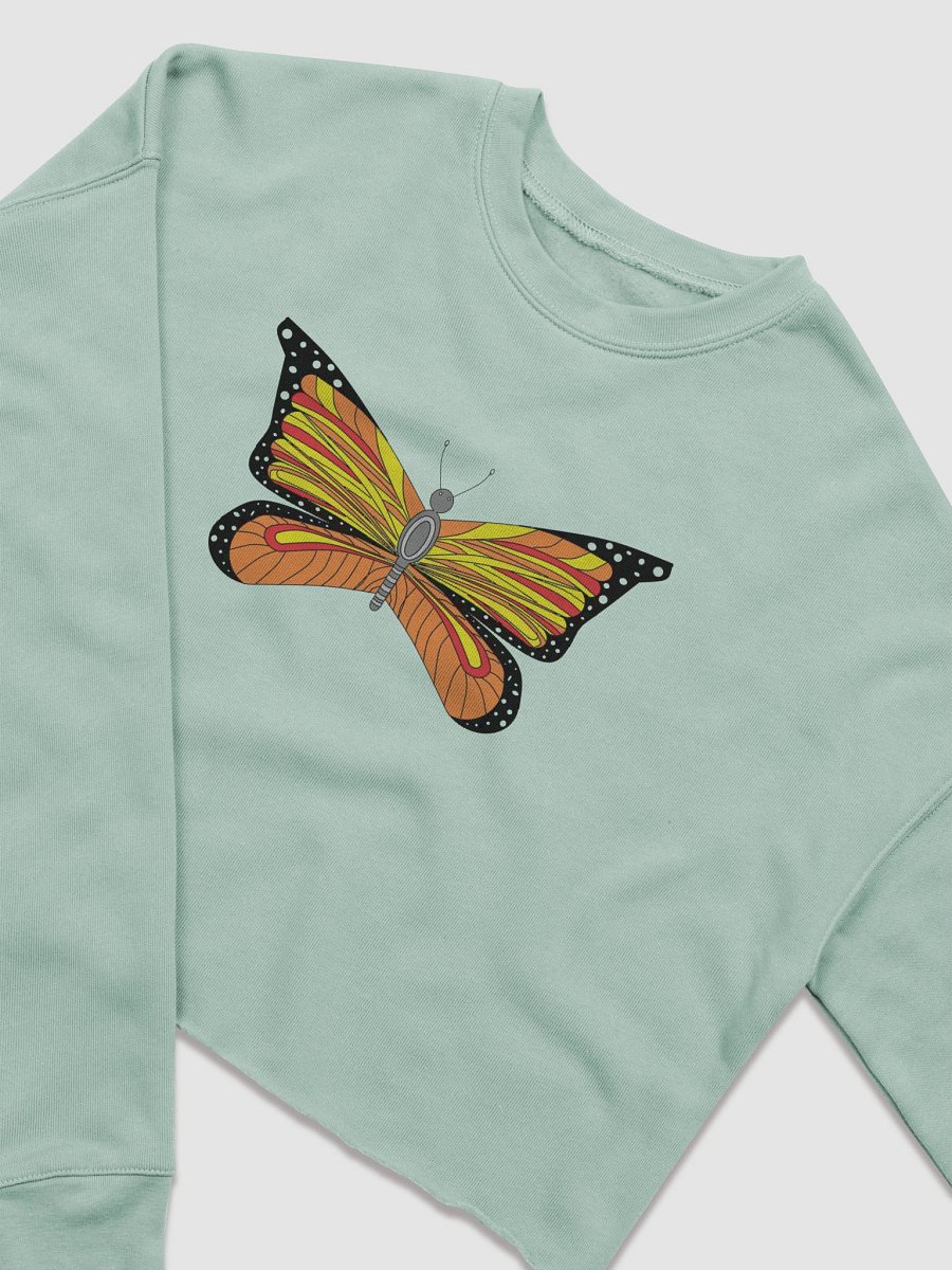 Vibrant Butterfly Symmetry Crop Sweatshirt product image (27)