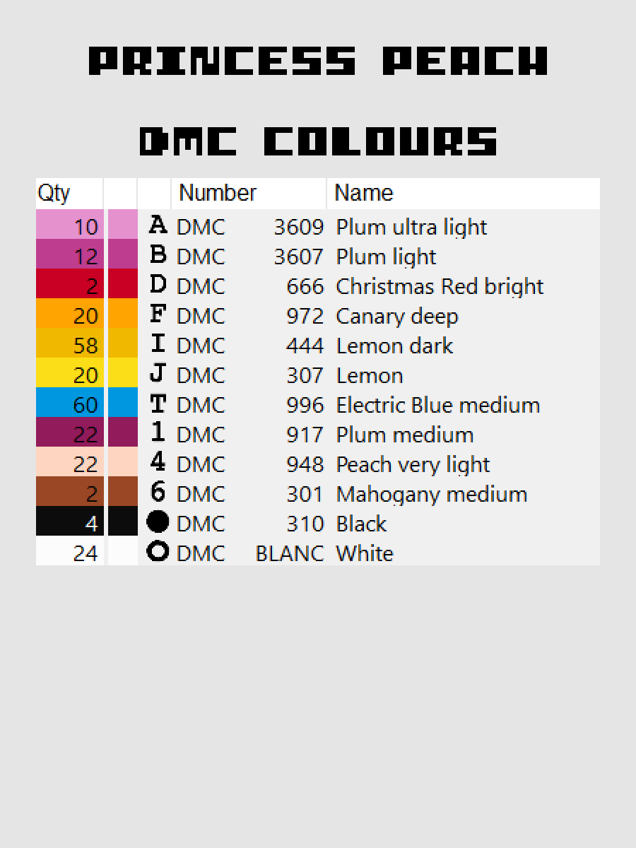 Princess Peach Pixel Art product image (4)