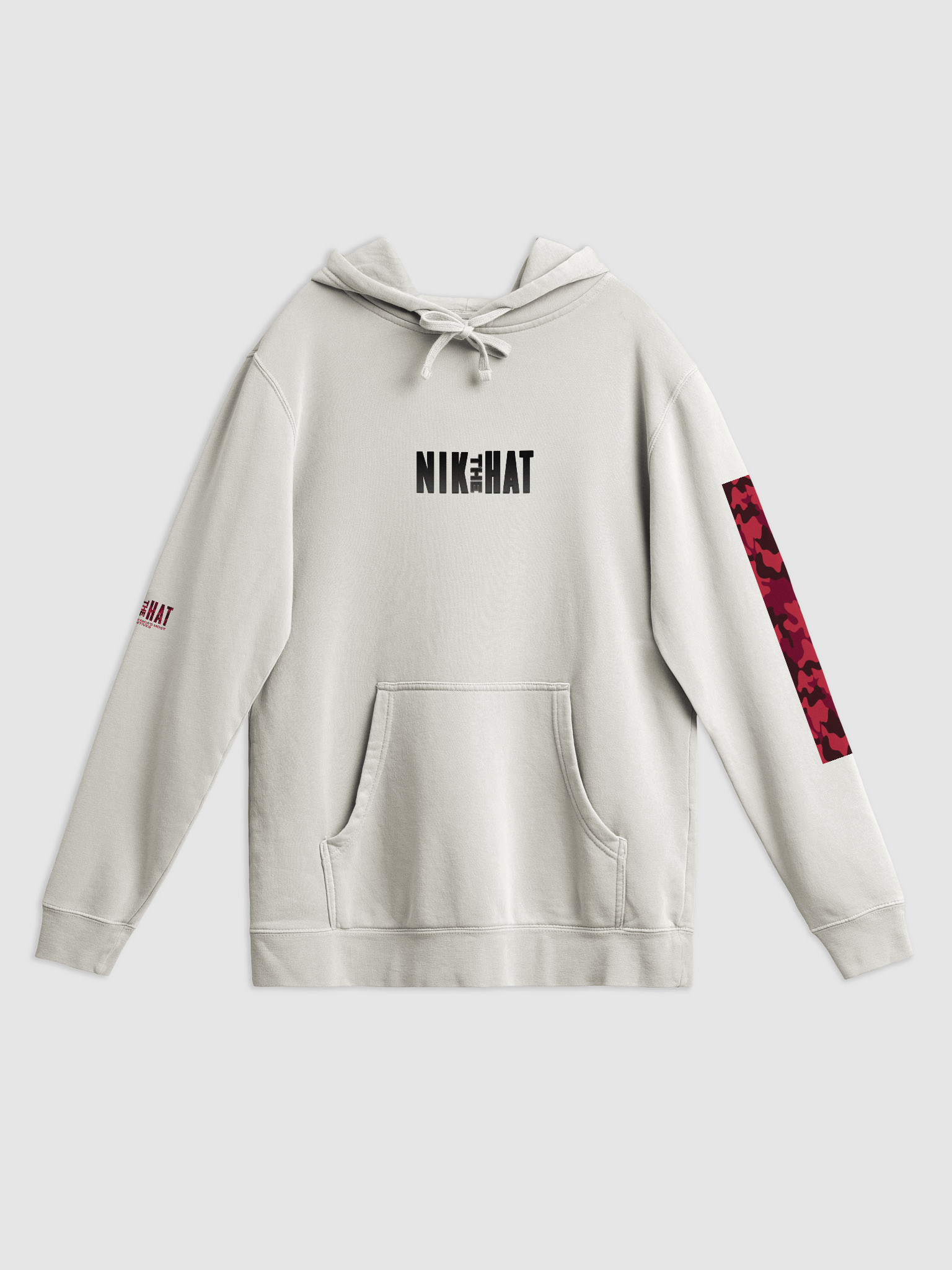Nik The Hat | Pigment-Dyed Hoodie – “Crime Doesn’t Binge Itself” product image (2)
