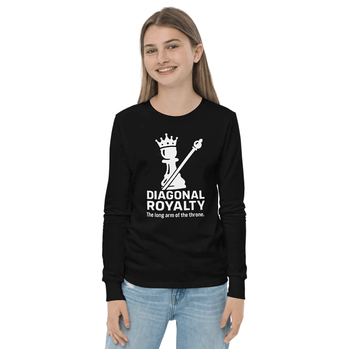 Diagonal Royalty - Youth Long Sleeve T-Shirt product image (2)