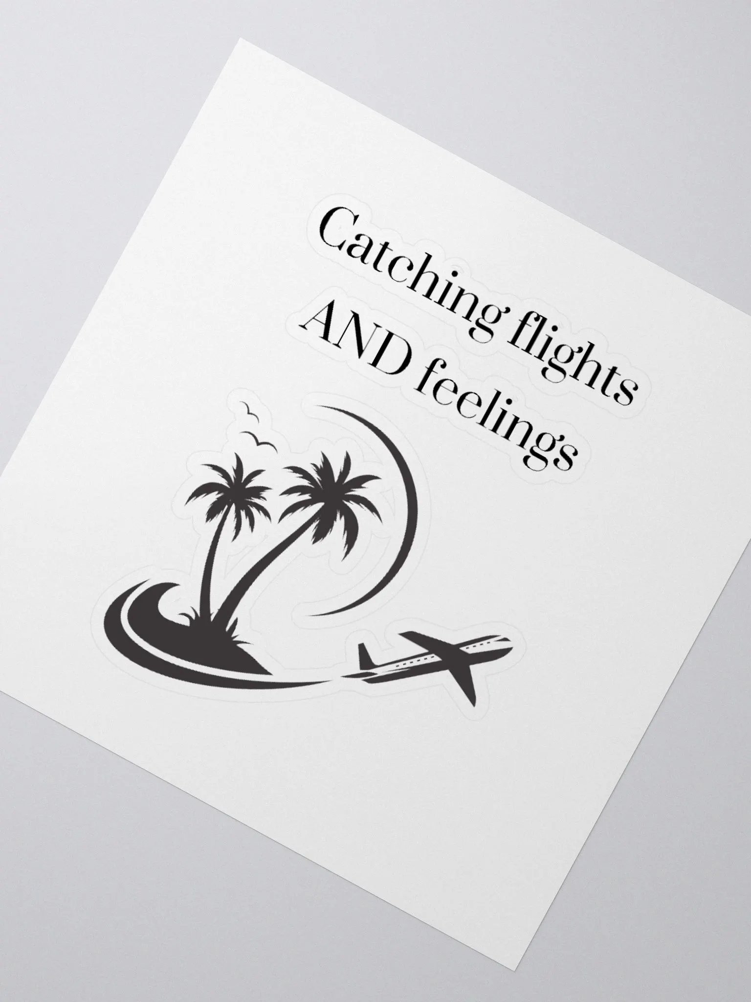 Catching Flights AND Feelings Kiss Cut Stickers product image (5)