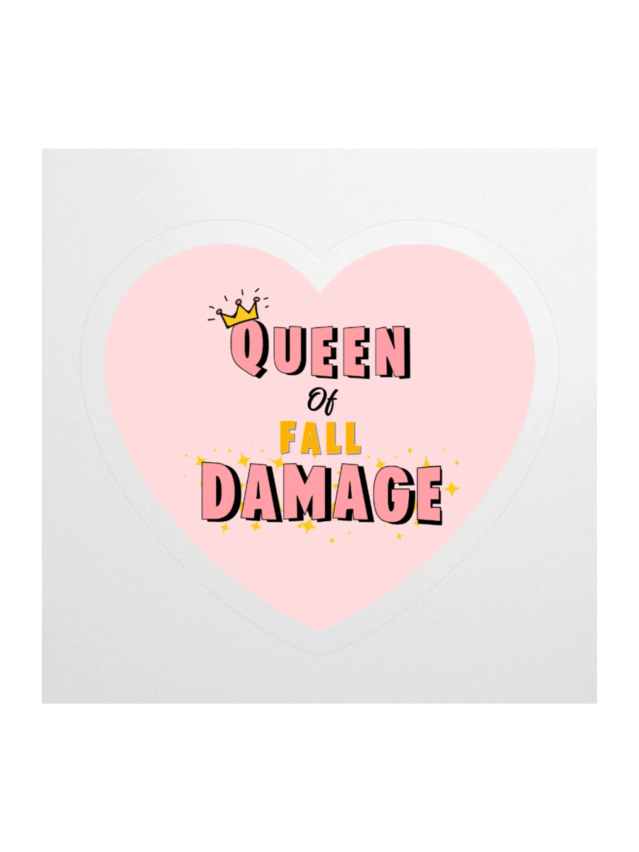 Queen of Fall Damage Vinyl Sticker product image (1)