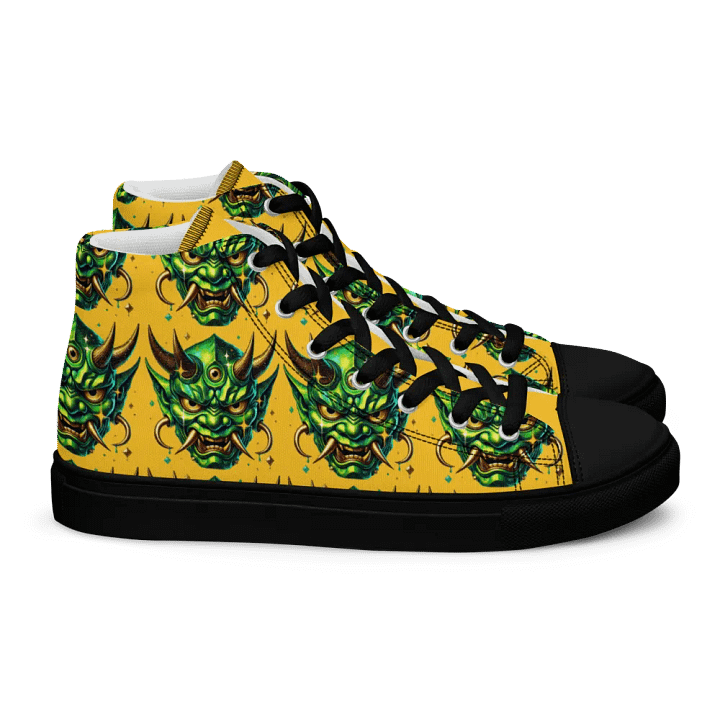 Mythical Green Oni High Top Canvas Shoes product image (2)