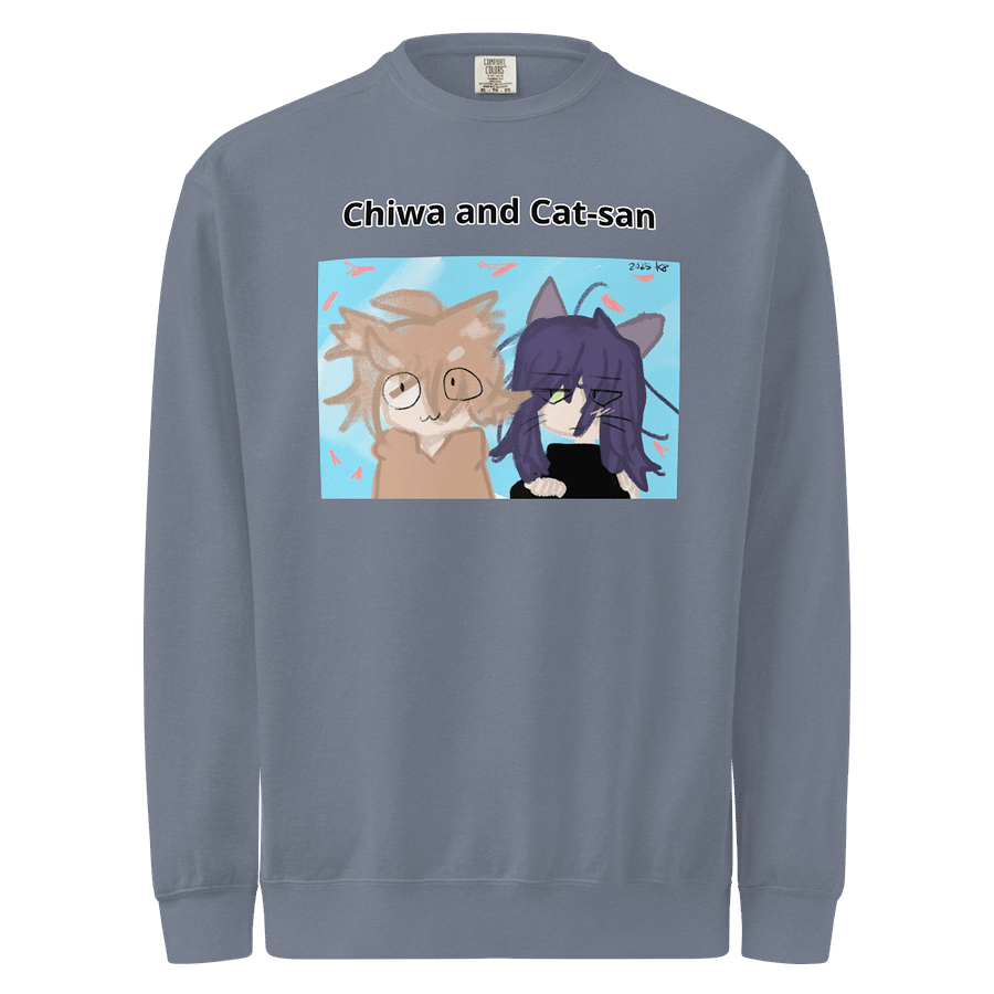 Chiwa and Cat-san sakura long sleeve shirt product image (8)