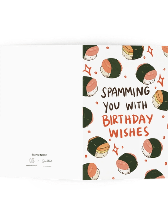 Spamming you with multiple birthday wishes greeting card product image (1)