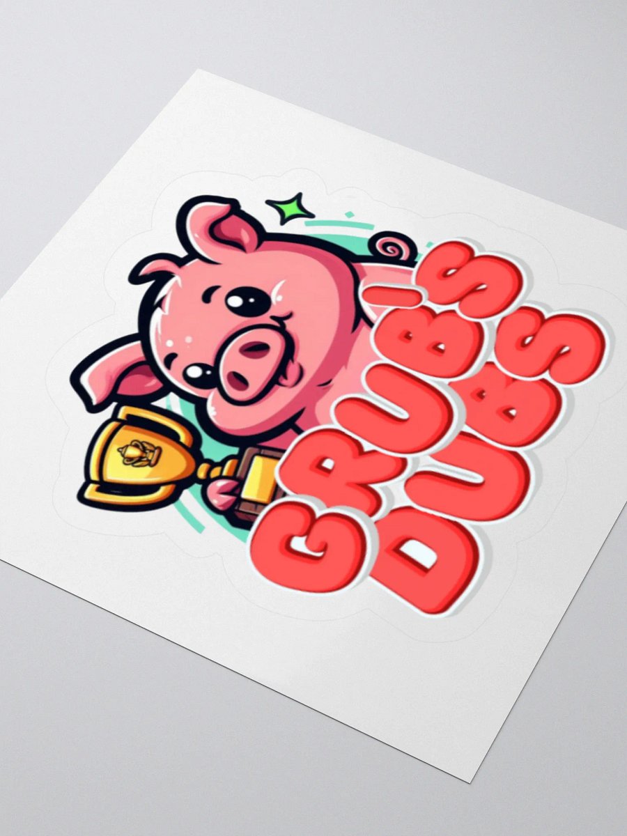 GRUB'S DUBS Trophy Pig Kiss Cut Stickers product image (10)