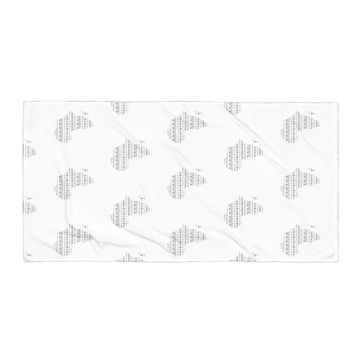 White Africa Map Pattern Towel product image (1)