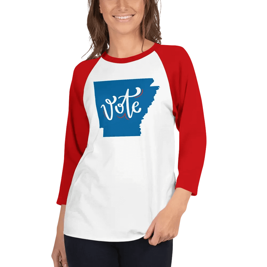 Vote, Arkansas! Baseball T-Shirt product image (20)