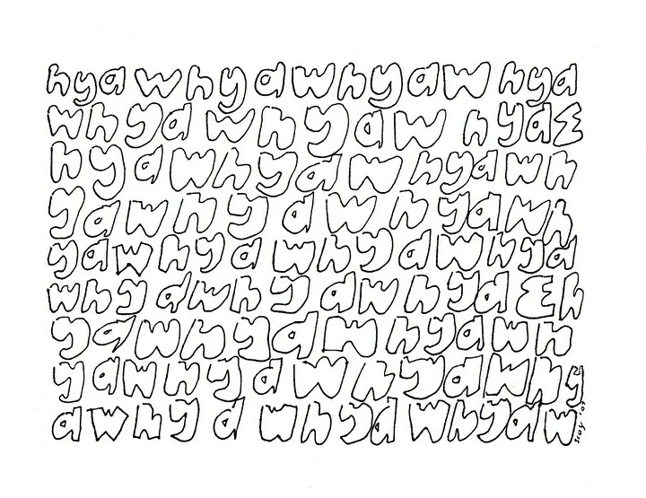 hyaw hyaw hyaw panel card print product image (1)