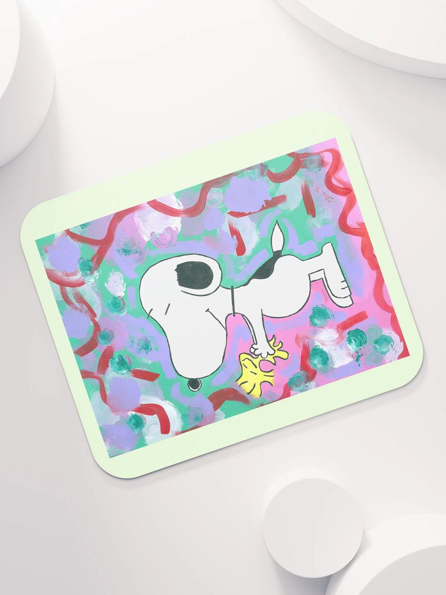 Snoopy - (art by Dina R.) - acrylic painting picture - Classic Mouse Pad product image (7)
