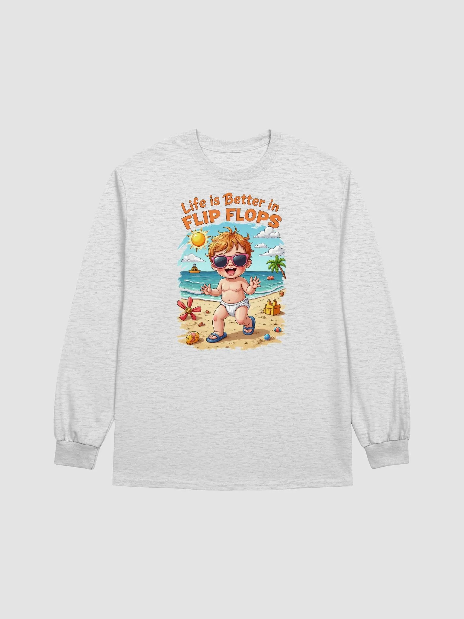Life is Better in Flip Flops Long Sleeve Tee product image (1)