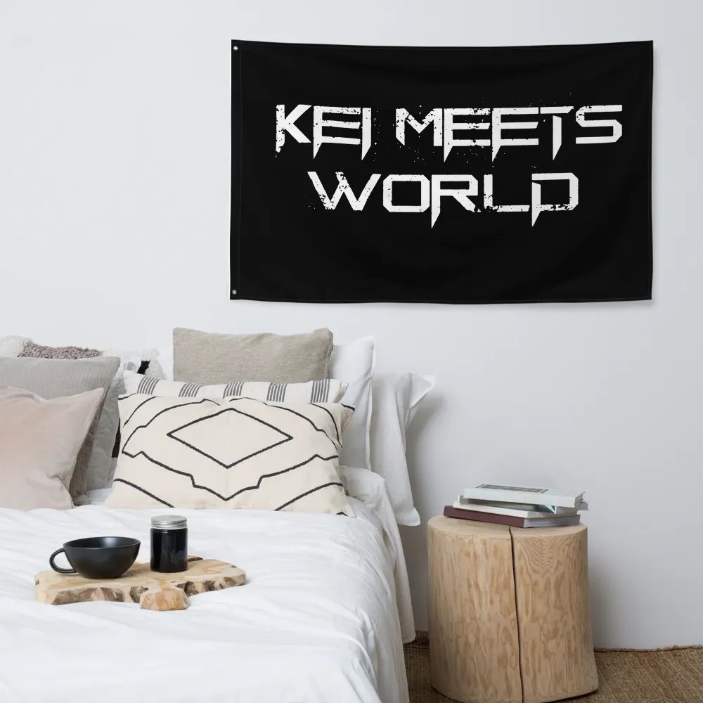 Kei Meets World Wall Flag product image (4)
