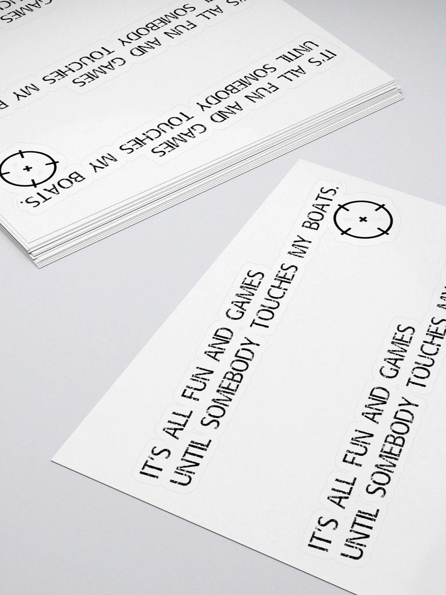 Don't touch my boats (Sticker) product image (4)