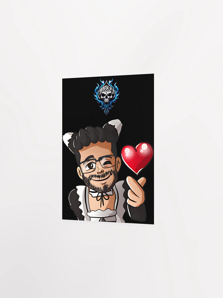 "Maid J " Heart Poster (Dark) product image (2)