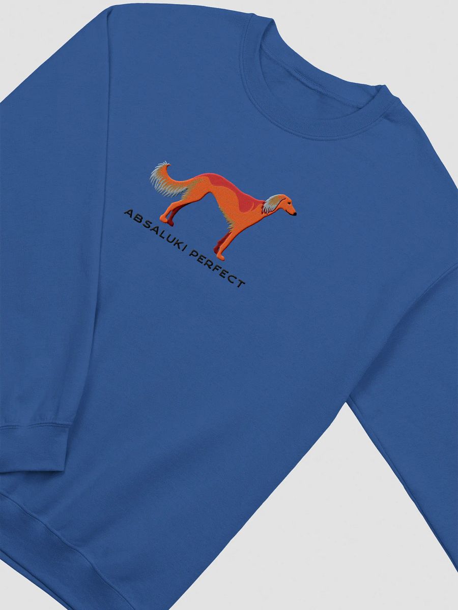 Absaluki Perfect Sweatshirt (Embroidered) of a Saluki(Red) product image (6)