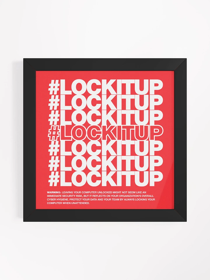 #LOCKITUP - Framed Print (Red) product image (1)