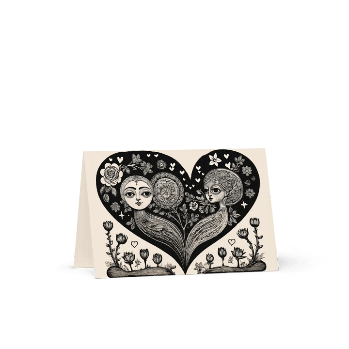 Lesbe Valentines, Our Weirdo Love Card product image (4)