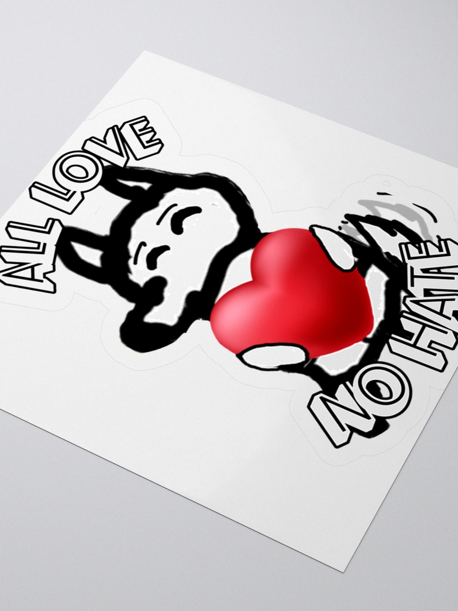 All Love No Hate sticker (w/o Twitch name) product image (8)