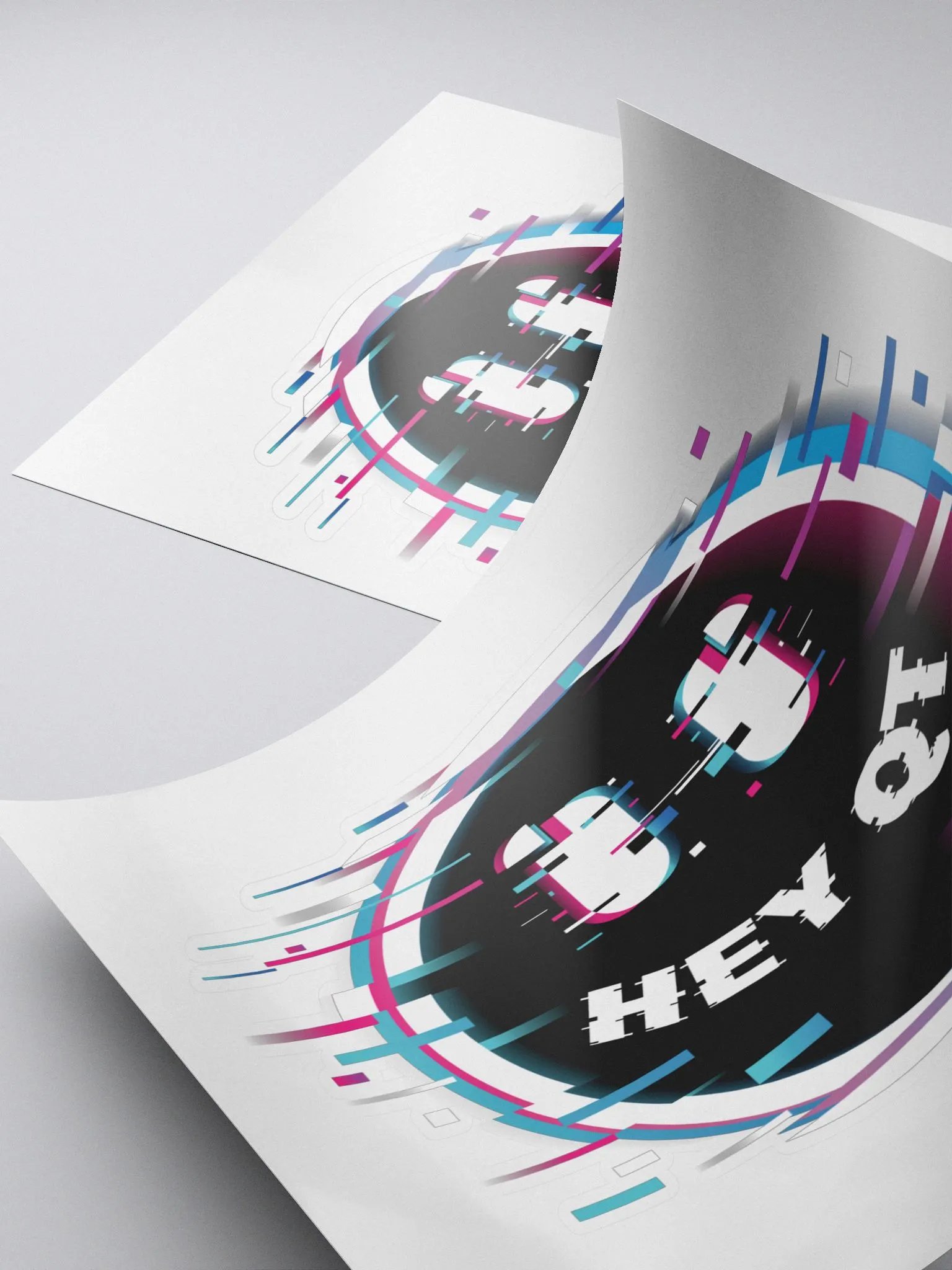 Glitch Hey QT Sticker product image (4)