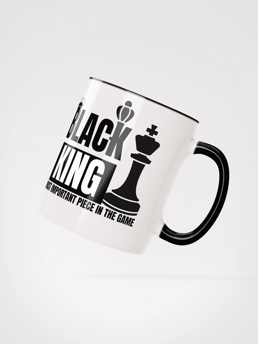 Black King - Most Important Piece in the Game Mug (Two-Tone Design) product image (3)