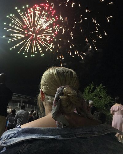 The fireworks were the second prettiest thing I saw tonight #fourthofjuly