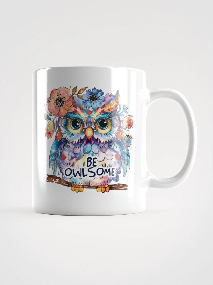 Be Owlsome White Glossy Mug product image (1)