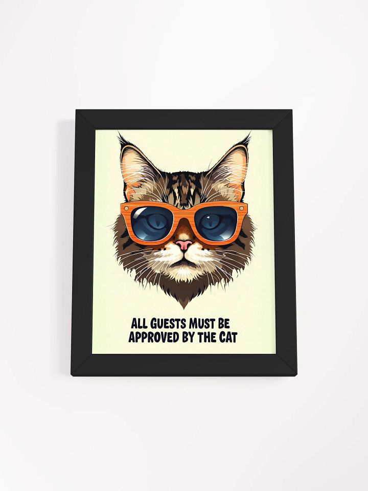 Cool Cat Sunglasses Framed Poster product image (2)