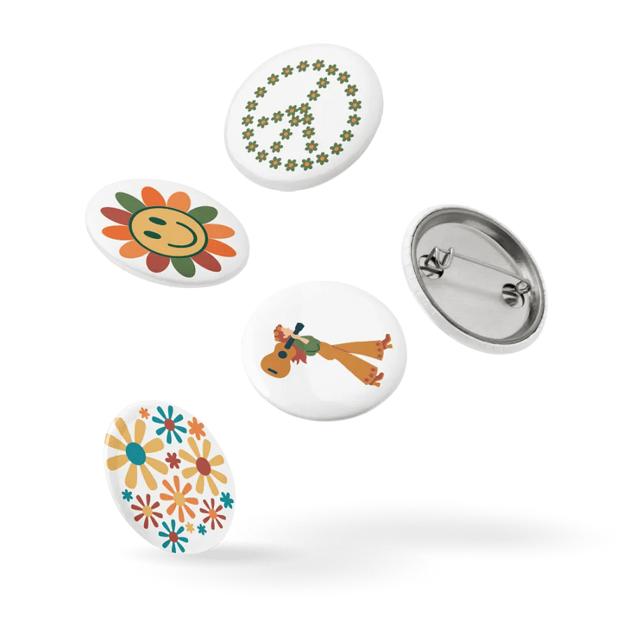 Peaceful Petals Pin Buttons Set product image (14)