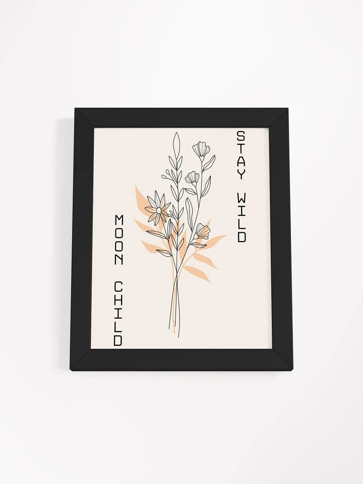 Minimalist Floral Line Art – Framed Elegant Wall Decor for Modern Homes product image (1)