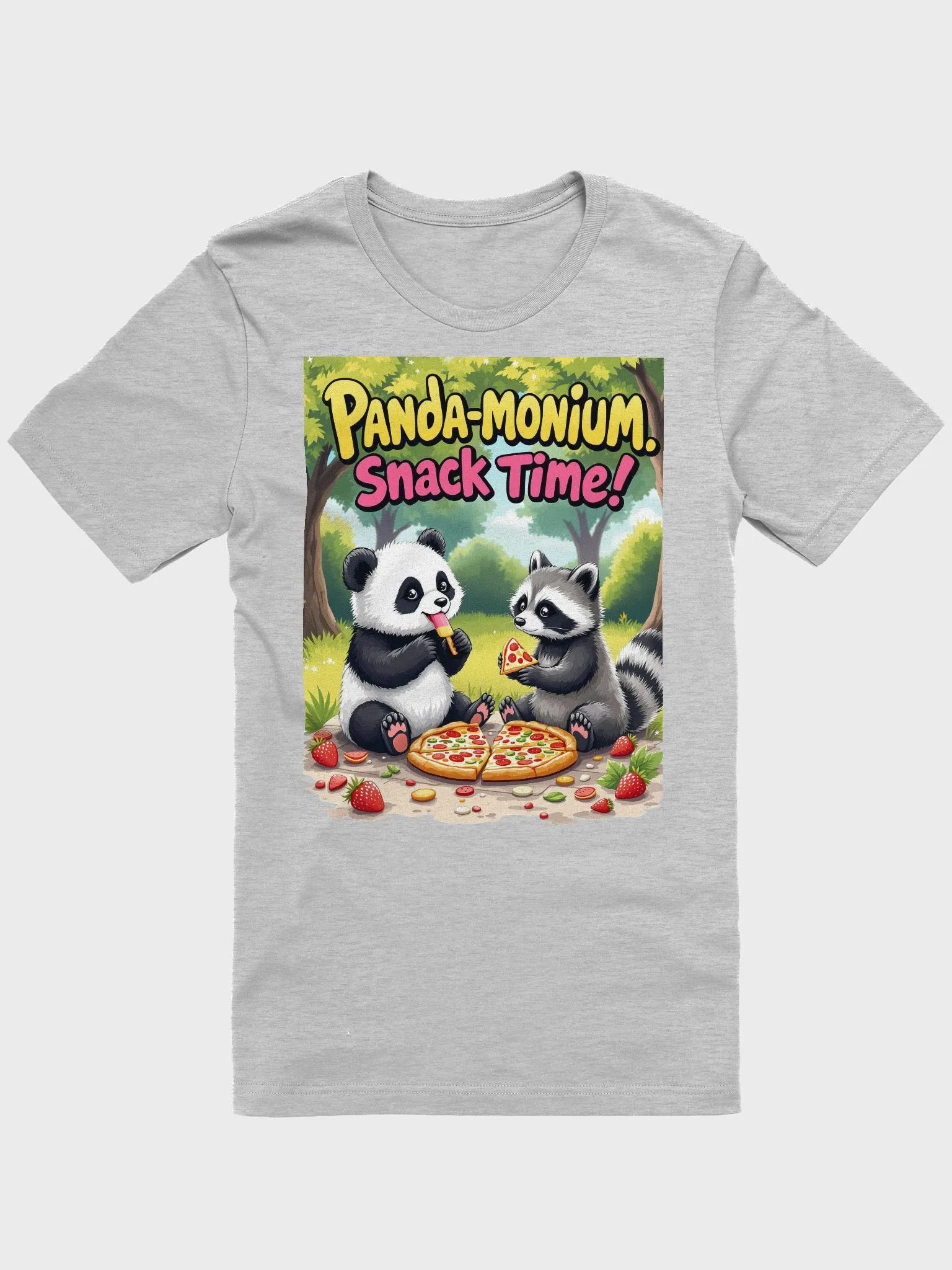 Panda-monium Picnic Unisex Tee product image (2)
