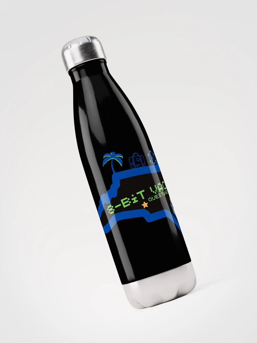 8-Bit Map Logo Stainless Steel Water Bottle product image (3)