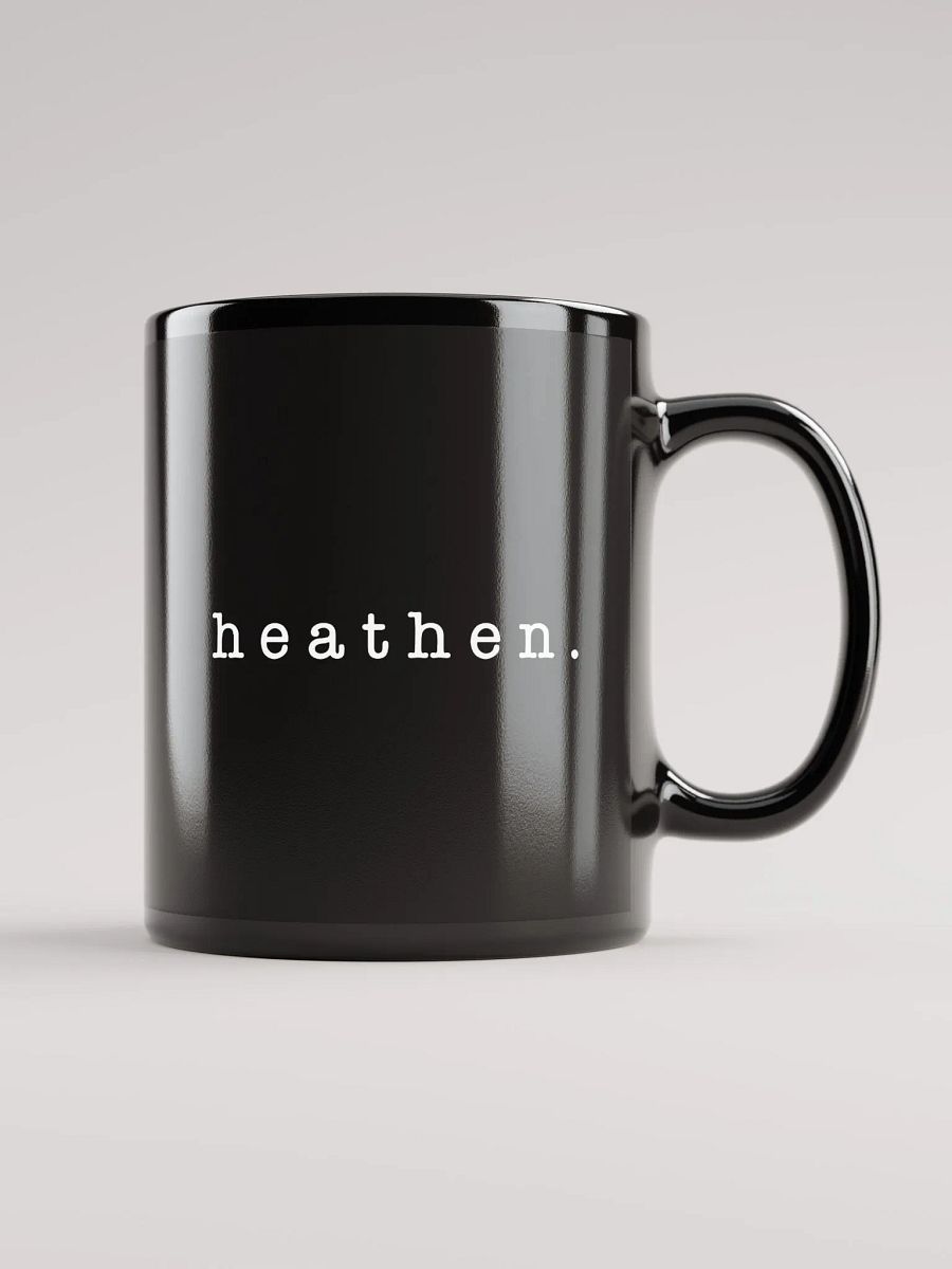 "heathen." mug product image (2)