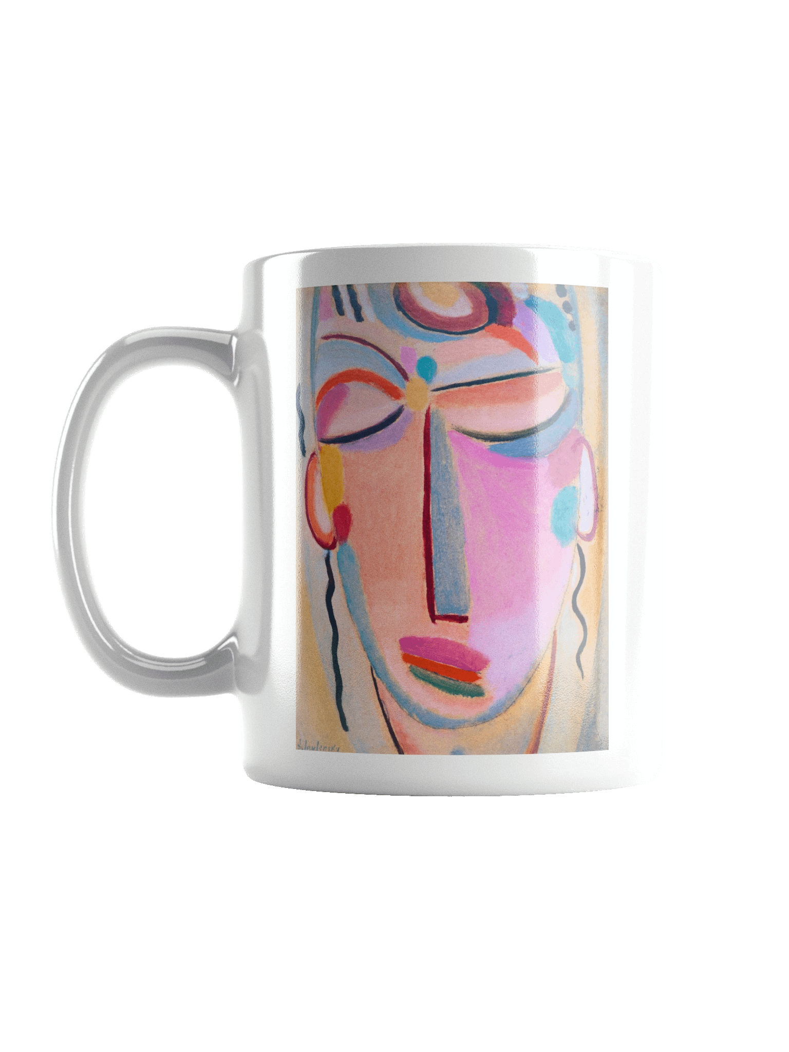 Abstract Modern Expressionist Portrait Coffee Mug product image (1)