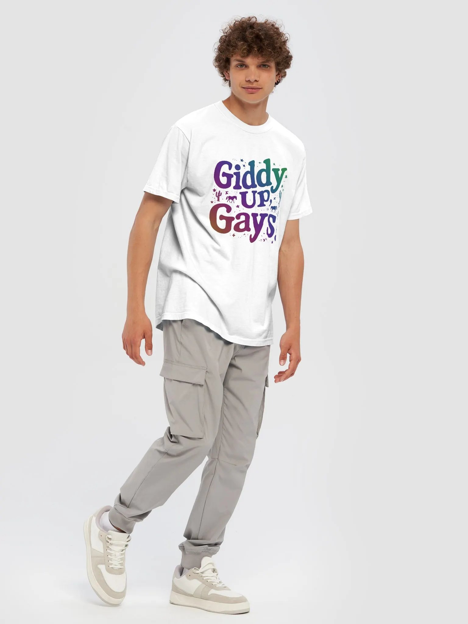 Giddy Up, Gays! – Flirty Pride T-Shirt product image (7)