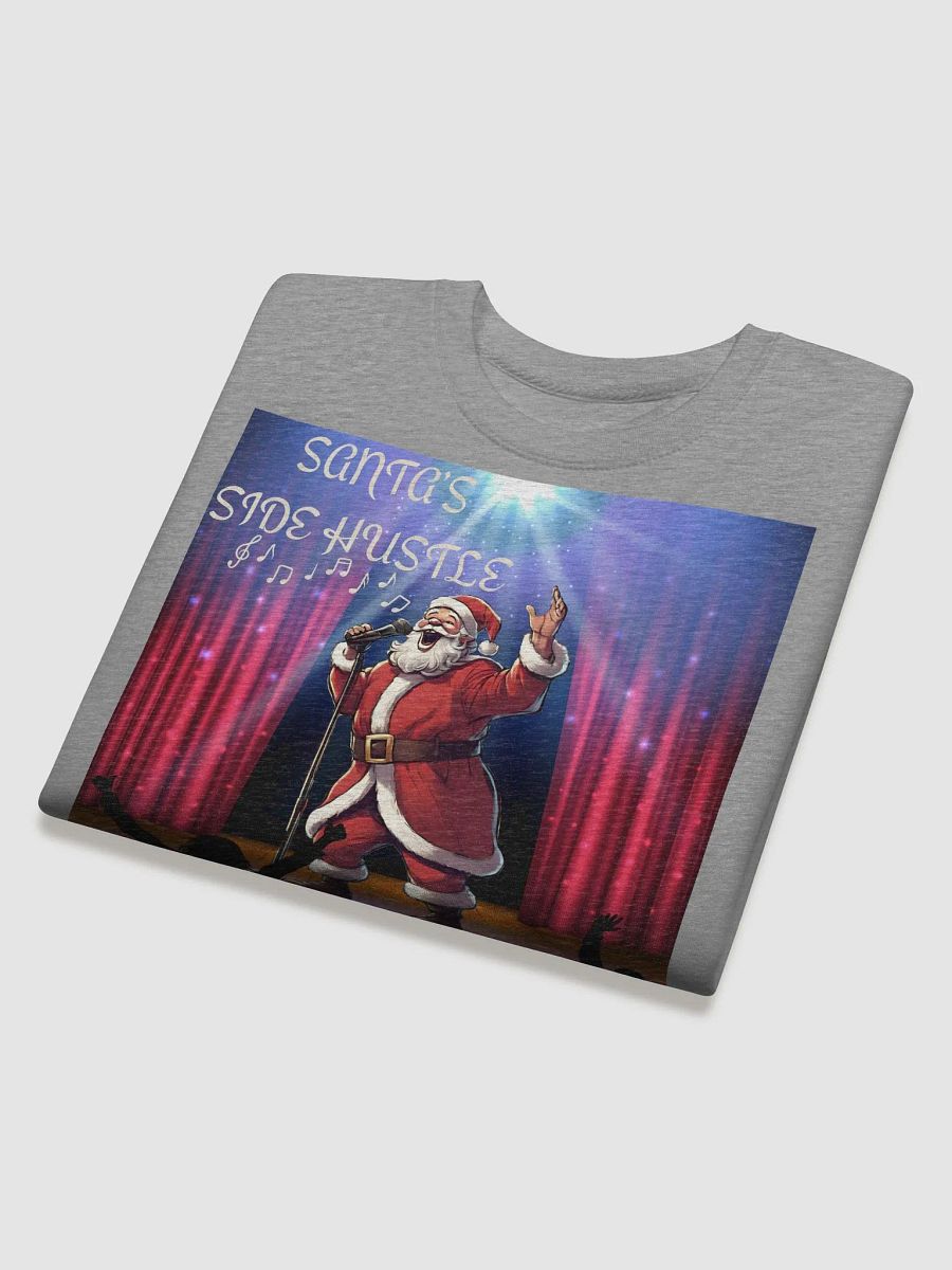 Side Hustle Santa, Karaoke Singing Santa Sweatshirt product image (27)
