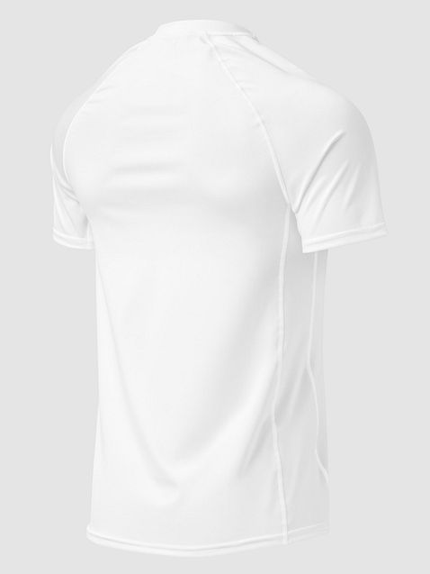 Photo showing All-Over Print Men's Recycled Short Sleeve Rash Guard