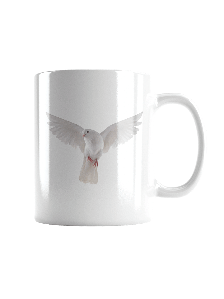 Glossy White Dove Mug product image (2)