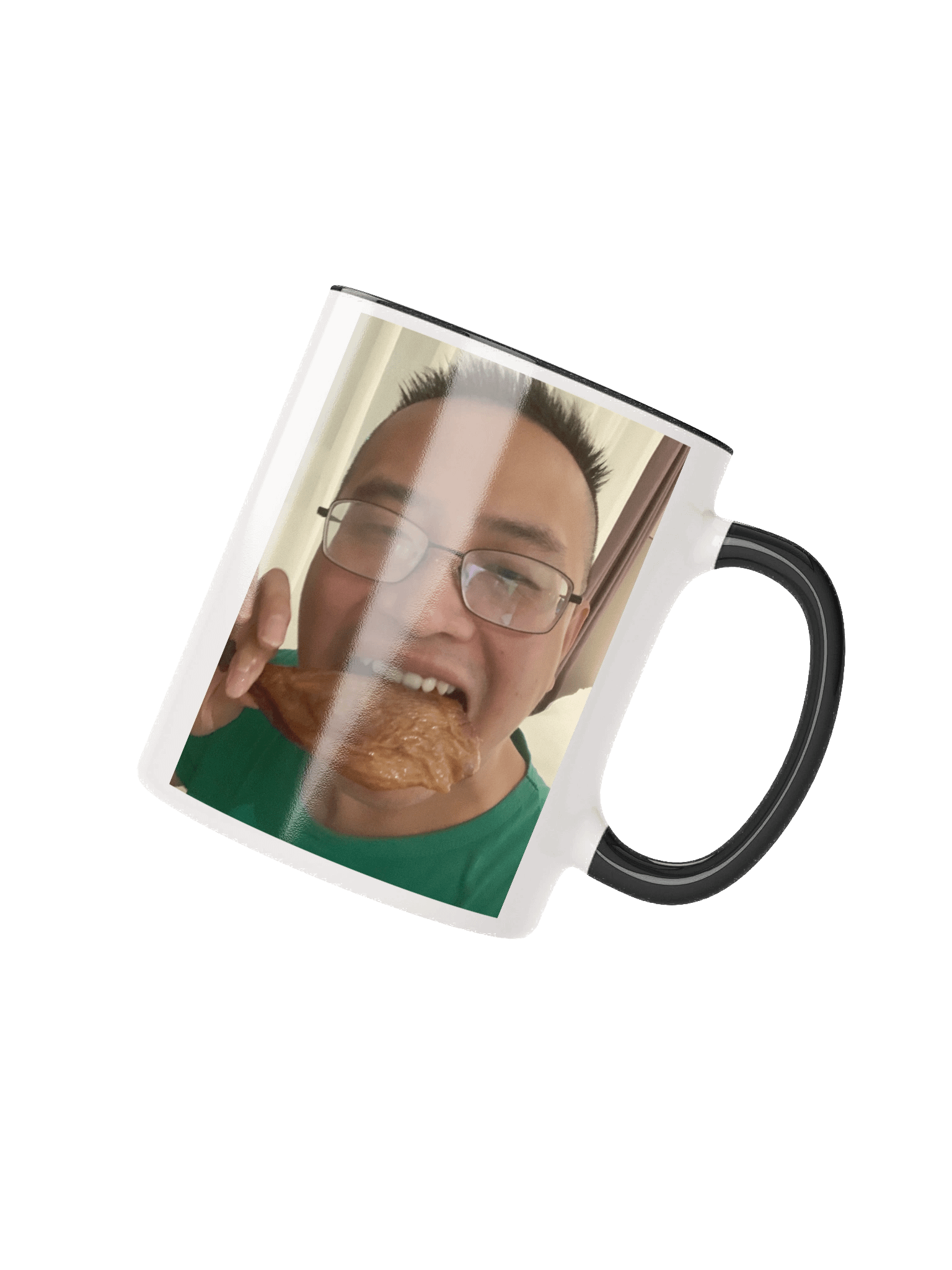 Ceramic Mug with Color Inside: eat duck product image (24)